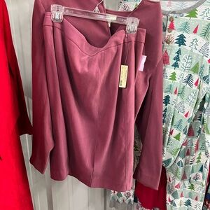 Amanda Smith Dusty Rose Skirt Set